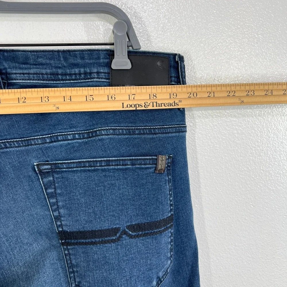 Buffalo David Bitton Axel‎ Slim Stretch Jeans Men's 38x34 Blue Dark Wash Denim